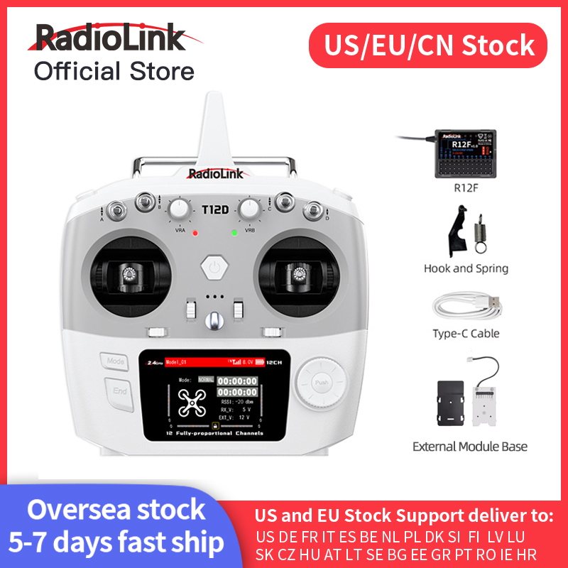 Drone Gimbal Controller - Radiolink T12D ELRS Transmisor de 12
