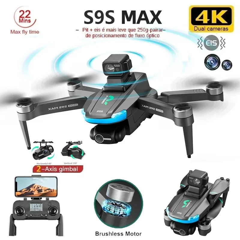 Nuevo S9S MAX MINI Drone 4K 2  - Drone Gimbal Brushless reseña y precio