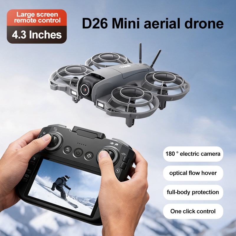 Dron D26 4K Aéreo HD 180 °   D - Drone Gimbal Brushless reseña y precio